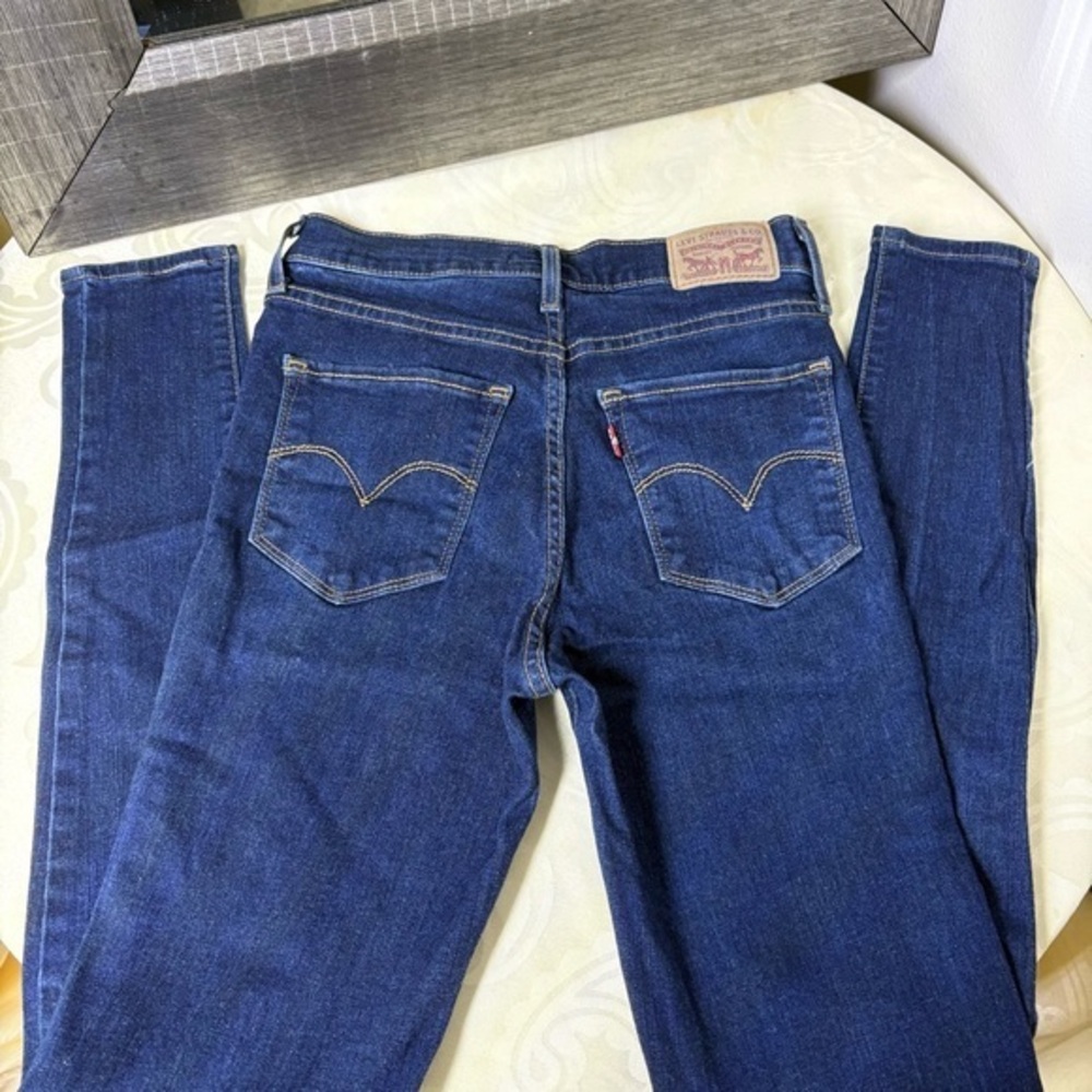 Levi's Women's Dark Blue 720 High Rise Super Skinny Jeans